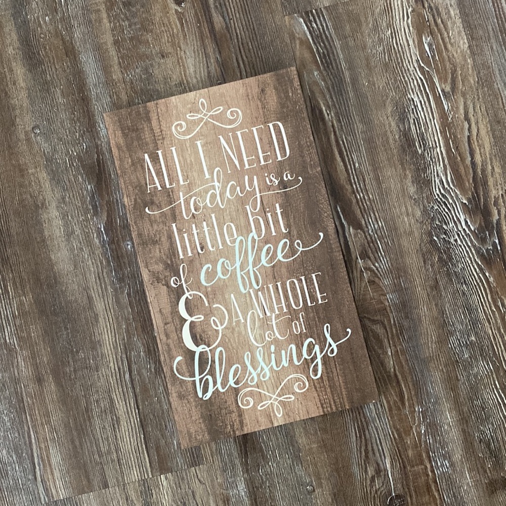 Coffee & Blessings Sign - Picture 3 of 5